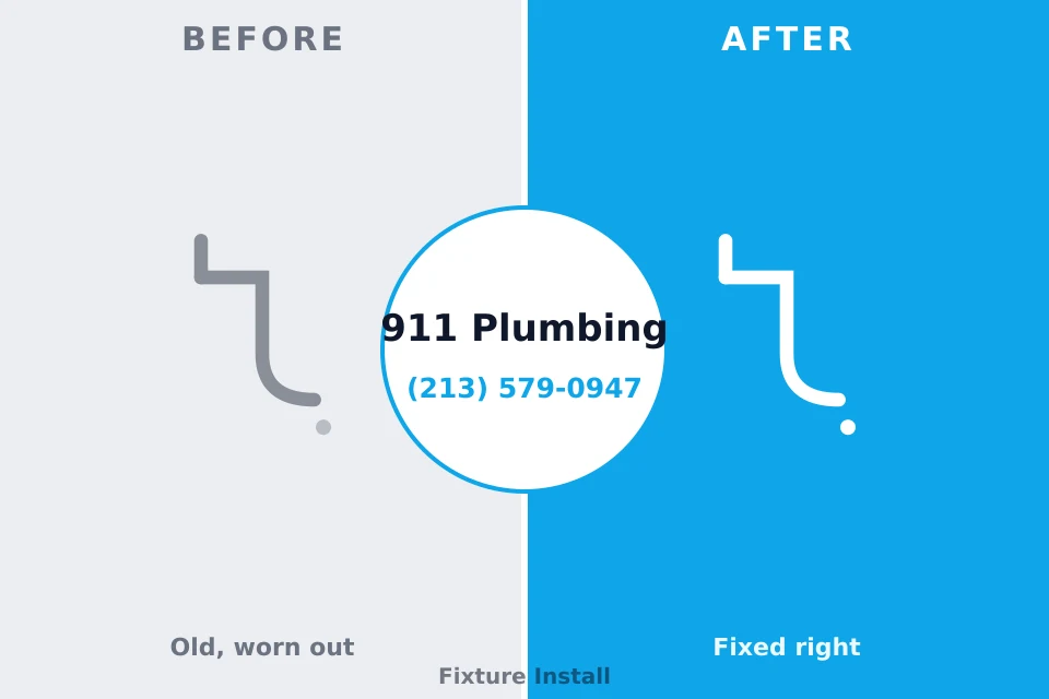 Before and after: plumbing company University Place, WA